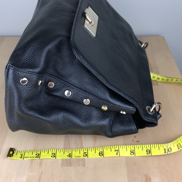 Donna Karan leather bag, black shoulder bag - Picture 10 of 16